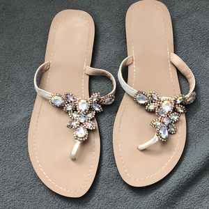 Jeweled sandals